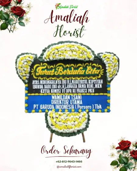 Papan Bunga Duka Bombana